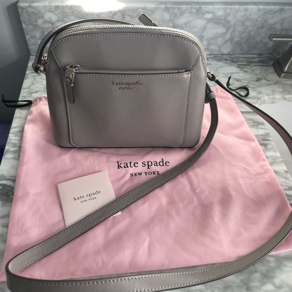Kate Spade Light Gray Crossbody Bag